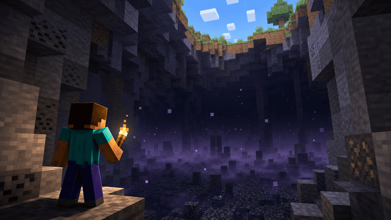 Minecraft editorial cover for "The Weird History of Void Fog" inspired by ground the post in documented minecraft history, then explain why the change still matters to players comparing vanilla servers today.