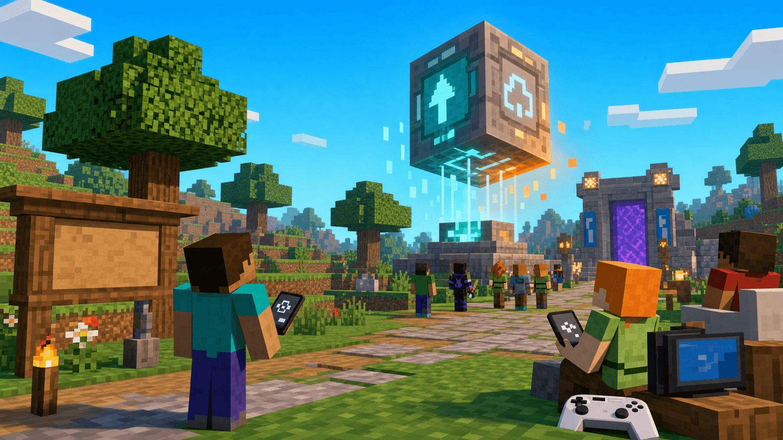 Minecraft editorial cover for "What Minecraft 26.22 Means for Vanilla Minecraft Servers" inspired by explain what the version changes for vanilla multiplayer, player expectations, and server update timing.